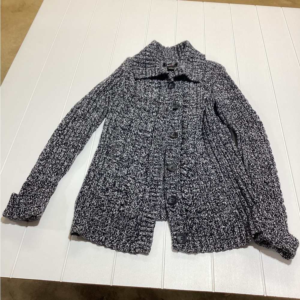 Style & Co. Black and White Knit Cardigan